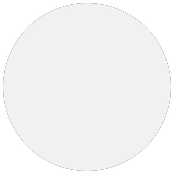 vidaXL Protecteur de table transparent Ø 100 cm 1 6 mm PVC