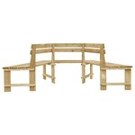 vidaXL Banc de jardin 240 cm Bois de pin imprégné