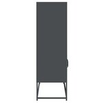 vidaXL Buffet haut anthracite 68x39x123 cm acier