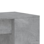 vidaXL Bureau gris béton 102x50x75 cm bois d'ingénierie