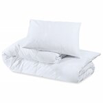 vidaXL Ensemble de housse de couette Blanc 200x220 cm Coton