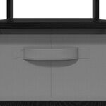 vidaXL Table basse Chêne noir 77 x 55 x 42 cm Bois d'ingénierie