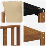 vidaXL Ensemble de canapés d'extérieur 10 pc Naturel et Beige