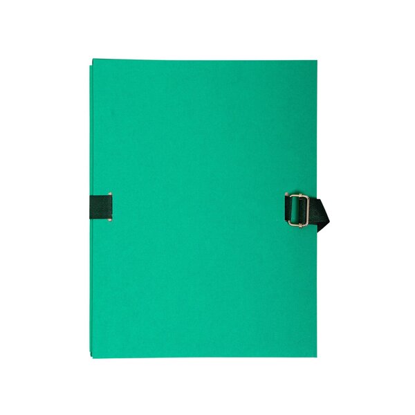 Chemise Dos Extensible Papier - 24x32cm - Vert Clair - X 10 - Exacompta