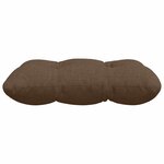 vidaXL Coussins de siège 4 Pièces Marron 40 x 40 x 12 cm tissu