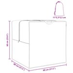 vidaXL Sac de stockage extérieur Noir 80 x 80 x 60 cm Tissu 420D