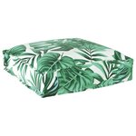vidaXL Coussin pour assise de palette Floral 4 Pièces Motif de feuille