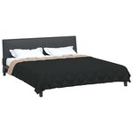 vidaXL Duvet complet toute l'année Noir et Taupe 240 x 260 cm