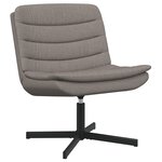 vidaXL Chaise Pivotante Taupe Tissu Une personne Élégante