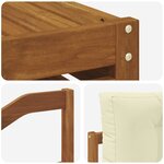vidaXL Ensemble de canapés d'extérieur 7 pc Naturel et Crème
