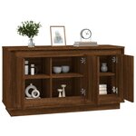 vidaXL Buffet chêne marron 102x35x55 cm bois d'ingénierie