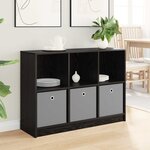 vidaXL Buffet Chêne noir 102 x 32 x 73 5 cm