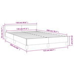 Vidaxl cadre de lit avec tête de lit vert 120x200 cm tissu