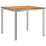 vidaXL Ensemble de Salle à Manger de Jardin 3 Pièces en Bois Massif de Teck