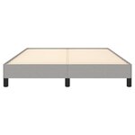 vidaXL Cadre de lit sans matelas gris clair 140x200 cm tissu