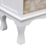 vidaXL Armoire à tiroirs Blanc 50x30x80 cm Bois