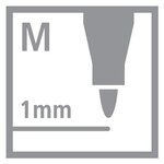 Boîte métal de 40 feutre de dessin pen 68 pte ogive moyenne 1 mm stabilo