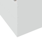 vidaXL Cadre de lit avec tiroirs sans matelas blanc 150x200 cm