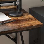 vidaXL Bureau Chêne fumé 100 x 50 x 86.5 cm Bois d'ingénierie