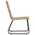 vidaXL Chaises de jardin lot de 2 Résine tressée Chêne