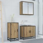 vidaXL Buffet chêne artisanal 35 x 35 5 x 76 cm Bois d'ingénierie