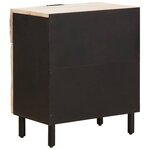 vidaXL Cabinet de chevet Blanc 50 x 33 x 60 cm Bois de mangue massif