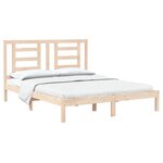 vidaXL Cadre de lit sans matelas 150x200 cm bois de pin massif