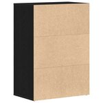 vidaXL Rack à chaussures Chêne noir 60 x 35 x 84 cm Bois d'ingénierie