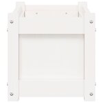 vidaXL Jardinières 2 Pièces blanc bois de pin massif