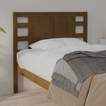 vidaXL Tête de lit Marron miel 81x4x100 cm Bois massif de pin