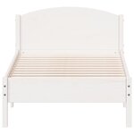 vidaXL Cadre de lit sans matelas blanc 100x200 cm bois de pin massif