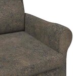 vidaXL fauteuil Gris foncé 76 x 94 x 102 cm Simili cuir