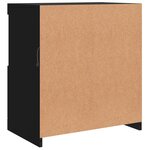 vidaXL Buffet avec lumières LED noir 60 5x37x67 cm