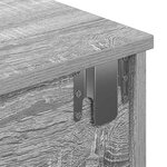 vidaXL Étagère murale avec tiroirs sonoma gris bois d'ingénierie