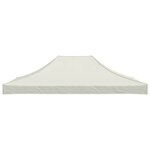 vidaXL Toit de tente de réception 4 5x3 m Crème 270 g/m²