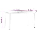 vidaXL Ensemble de salle à manger de jardin avec coussins 7 Pièces Gris
