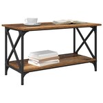 vidaXL Table basse Bois ancien 80 x 45 x 45.5 cm Bois d'ingénierie