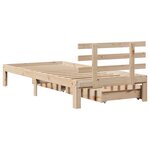 vidaXL Cadre de lit avec tiroirs sans matelas 90x200 cm