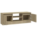 vidaXL Meuble TV avec porte Chêne sonoma 102x30x36 cm