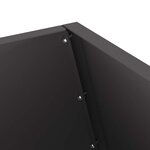 vidaXL Braise Noir 50 x 50 x 100 cm Acier