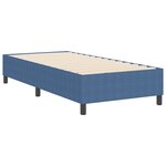 vidaXL Lit à ressorts Bleu Simple en tissu velours côtelé