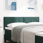 Tête de lit vidaXL Design Blocs Diamant Vert Foncé 160 cm Velours