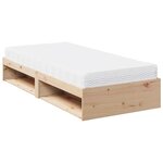 vidaXL Lit de jour avec matelas 90x190 cm bois de pin massif