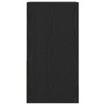 vidaXL Tables de chevet avec tiroir 2 Pièces chêne noir 35x34x66 5 cm