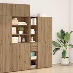 vidaXL Haut Armoire avec tiroir chêne artisanal 30 x 42.5 x 185 cm