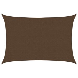 vidaXL Voile d'ombrage 160 g/m² Marron 2 5x4 m PEHD