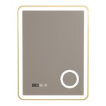 Miroir décoration moderne design LED pour salle de bain 80 x 60 cm doré 03_0010167