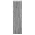 vidaXL Armoire à chaussures Sonoma gris 60x34x116 cm Bois d'ingénierie