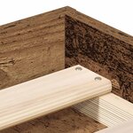 vidaXL Cadre de lit sans matelas vieux bois 160x200 cm bois ingénierie