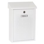 Boîte aux Lettres en Acier  Premium E5601  Anti-pluie  Facile à Installer  Blanc